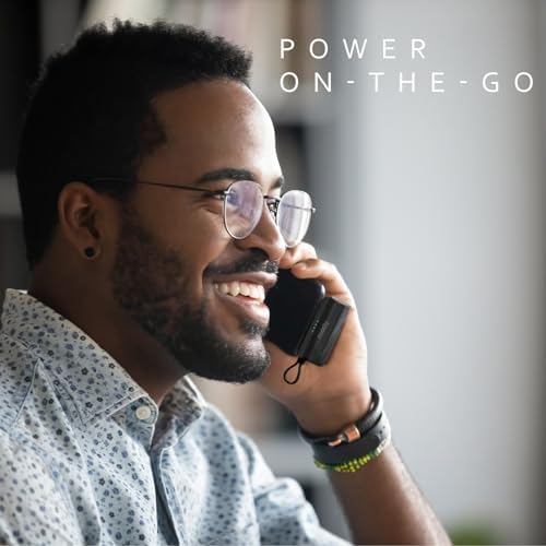 Miady 2-Pack 5000 m Ah Portable Power Bank for i Phone: Fast Charging, Compact Battery Pack Compatible with i Phone 14/13/12/11 and More – Dual Design for Ultimate Convenience and Dependability in Black & White