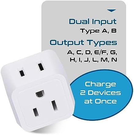 Ultimate Universal Travel Adapter: 35 W Fast Charging Power Converter with PD & QC 3.0, Dual USB-C & Triple USB Ports for Seamless Global Connectivity – Compatible with Type A, C, G, I Outlets for Effortless Charging Across EU, US, UK & Beyond – Perfect Travel Companion for Modern Explorers