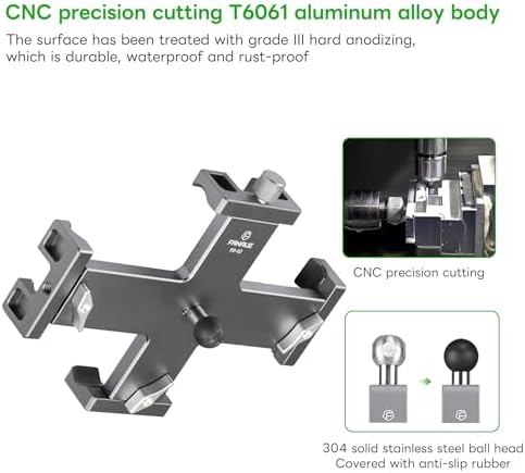 FANAUE 360° Rotatable i Pad Holder for Car – Versatile Tablet Mount for Vehicles, Windshield & Dashboard – Compatible with 8-12.9″ i Pad Mini & Pro Models – Sturdy Aluminum Alloy Design for Enhanced Navigation & Entertainment on the Go