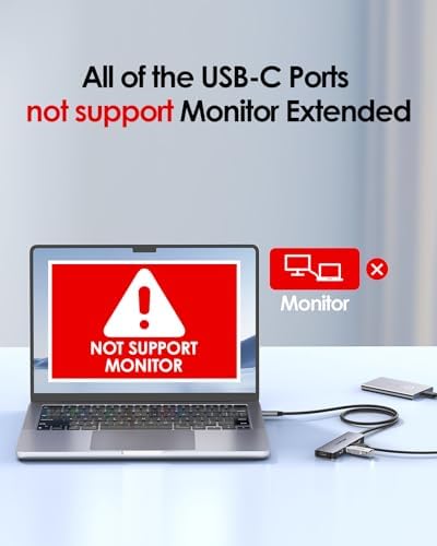 Transform Your Workflow with the LENTION 2 FT USB C Hub – 4-Port 10 Gbps Splitter with 100 W Power Delivery for Seamless Mac Book Pro, Mac Air, and i Phone 15-16 Connectivity – Elevate Performance and Style in Space Gray
