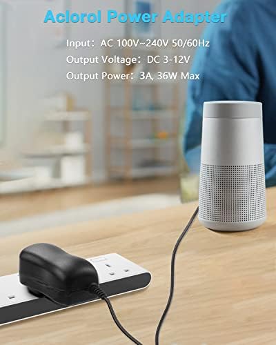 Universal 36 W AC/DC Power Adapter with 14 Interchangeable Tips – Adjustable 3-12 V Output for Optimal Device Compatibility – Efficient Power Supply Converter for Electronics, Routers, and More – Compact Design for Home and Travel Use