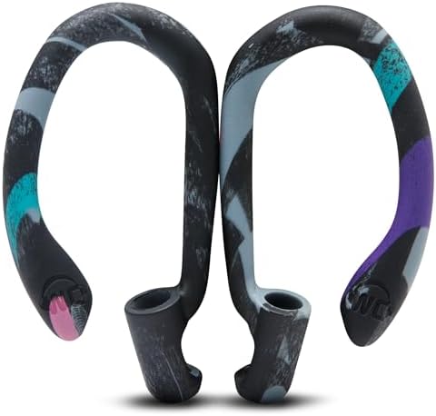 Patented WC Hook Z – Upgraded Over-Ear Hooks for Air Pods Pro 1, 2 & Air Pods 1, 2, 3 | Secure Fit Earbud Accessories with Unique Left & Right Design | Two Size Pairs Included | Winter White | Premium Quality by Wicked Cushions for Maximum Comfort and Stability