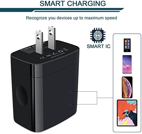 AILKIN 4.8 A Multi-Port USB Wall Charger – Ultimate Fast Charging Station for i Phone 15/14/SE/13/12/11 Pro Max & Samsung S23/S22 – Compact Power Hub with Built-in Safety Features for Home, Office & Travel