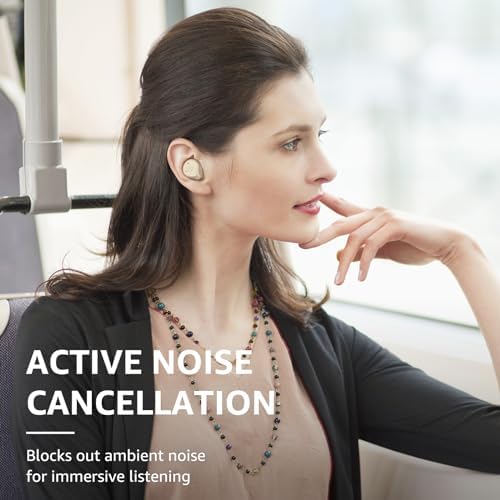 TOZO NC9 Hybrid Active Noise Cancelling Wireless Earbuds – Premium Deep Bass Bluetooth 5.3 Earphones with IPX6 Waterproof Rating for Ultimate Durability, Ergonomic In-Ear Design for Comfort During Workouts and Outdoor Adventures, Perfect for Audiophiles and Casual Listeners Seeking Immersive Sound Quality