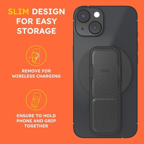 Elevate Your Mobile Experience with the CLCKR Mag Safe 3-in-1 Phone Grip – Lilac – Innovative Grip, Kickstand & Finger Loop Technology for i Phone 16/15/14/13/12, Galaxy S25/S24/S23/S22, and Pixel Devices – Stylish & Durable Accessory for Effortless Compatibility – Ultimate Convenience & Hands-Free Usability for Everyday Adventures – Enhance Your Smartphone’s Functionality Today!