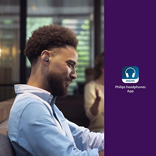Philips Fidelio T1 True Wireless Earbuds – Audiophile-Grade Sound & Advanced Active Noise Cancelling Pro+ Technology, Bluetooth 5.2 for Seamless Connectivity, Ergonomic Design for All-Day Comfort, Long Battery Life with 25 Hours Playtime, Perfect for Music Lovers and Daily Use