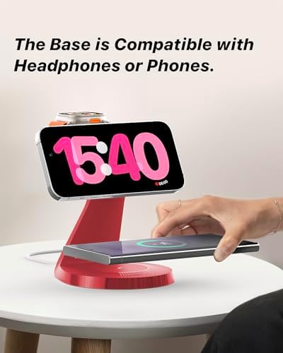 Ultimate 3-in-1 Mag Safe Charging Station for Apple Devices – Fast Wireless Charger for i Phone 16/15/14/13/12, Air Pods & Apple Watch with USB-C Compatibility – Sleek, Space-Saving Design for Home and Office Use