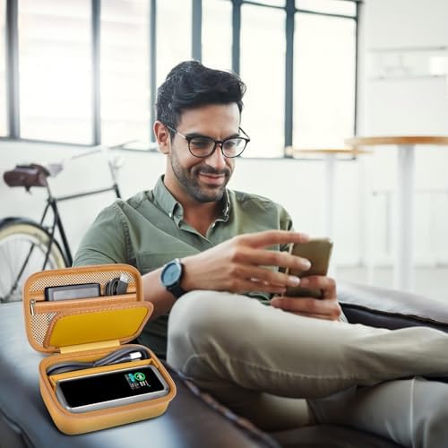 Premium Storage Case for Anker Prime Power Bank 27,650 m Ah – Compact, Shockproof Travel Holder for 250 W Charging Station, USB C Cables & Accessories – Enhanced Protection with Removable Partition & Zippered Mesh Pockets – Ideal for Outdoor Adventures & Everyday Use – Perfect Gift for Tech Enthusiasts