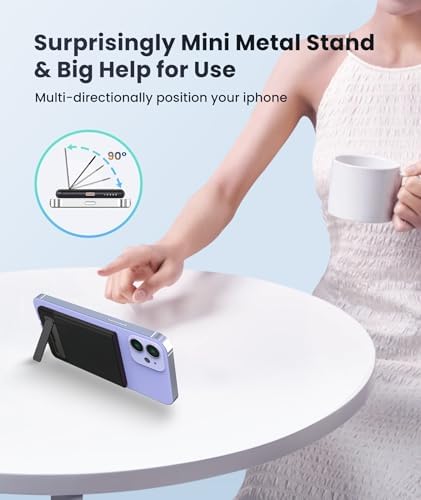Ultra-Slim 5000 m Ah Magnetic Power Bank – Lightweight Portable Charger with 20 W Fast PD Charging for i Phone 12-16 Pro Max & Air Pods Pro II – Reliable Travel Battery Solution for On-the-Go Power Needs