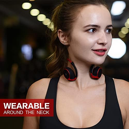 Compact Sports Bluetooth Headphones – Ergonomic Wrap-Around Wireless Earphones with Built-In Microphone, Exceptional Sound Quality, 12-Hour Battery Life, Foldable Design for Easy Portability, Perfect for Active Lifestyles – Black