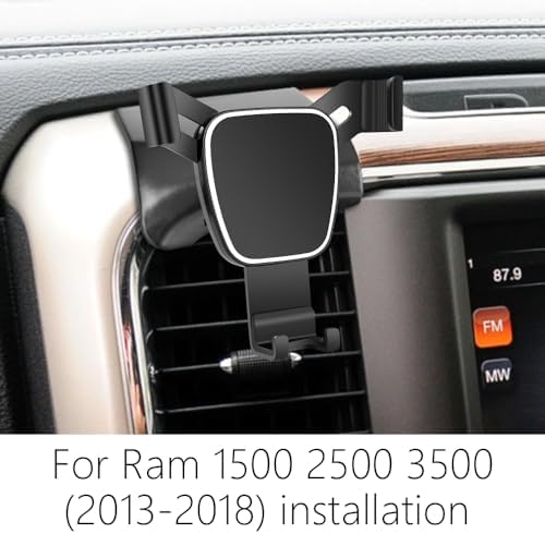 Dodge Ram 1500 & 2500 Premium Car Phone Holder (2019-2025) – Secure Touchscreen Mount for 5 & 8.4 Inch Displays – Enhance Driving Safety with Adjustable Viewing Angles – Durable Mobile Cradle for Effortless Navigation and Hands-Free Use