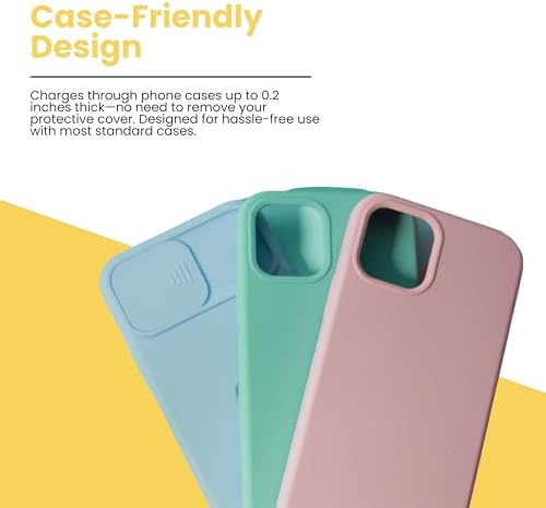 Elevate Your Charging Experience with the Lumi Charge 4-in-1 Qi Wireless Charging Station – Fast, Sleek Multi-Device Dock for Mag Safe, Apple Watch & Air Pods – Innovative Charging Hub Featuring Integrated LED Night Light, USB-C Cable, and Safety Features – Space-Saving Solution for Tech Lovers