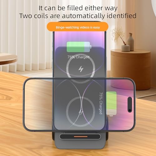 5-in-1 Wireless Charging Dock for Apple and Android Devices – Fast Charge Station for i Phone, Apple Watch & Air Pods – Sleek, Portable Design with Advanced Safety Features – Clutter-Free Solution for All Your Charging Needs