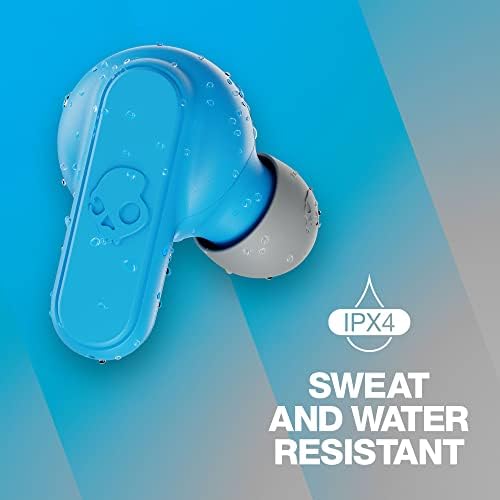 Skullcandy Dime 2 Bluetooth Wireless Earbuds – Noise-Isolating Audio with 12-Hour Battery Life, Integrated Microphone for Hands-Free Calls, Lightweight Design with Lanyard for Ultimate Portability – Compatible with i Phone & Android, True Black Finish for Stylish Comfort