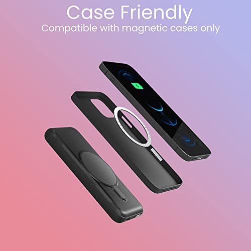 Ultimate 20000 m Ah 20 W USB-C Wireless Magnetic Power Bank for i Phone 12-16 – Fast Charging, Lightweight Design, Seamless Magnetic Attachment for On-the-Go Convenience