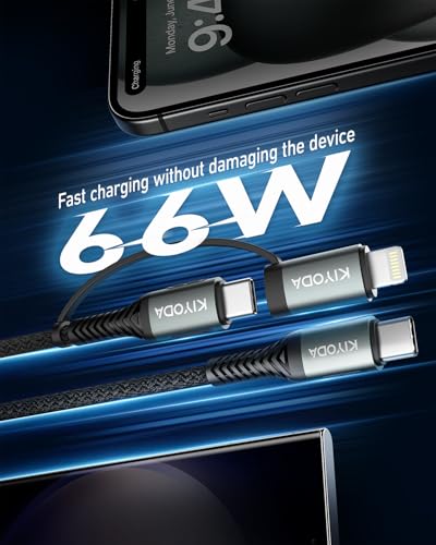 USB C Cable Coiled 6FT 2Pack, Braided USB A to Type C Charger Cable for Car 66W Fast Charging Cord Compatible with iPhone 16 15, iPad, Samsung Galaxy, Google Pixel, Moto, TCL, LG Phones – Enhanced Compatibility and Speed