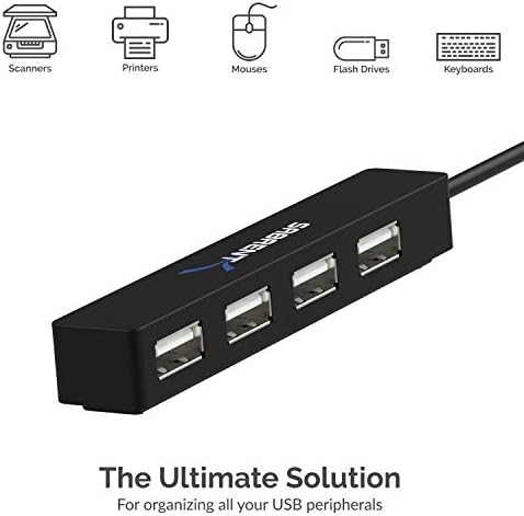 SABRENT 90 W 20-Port USB 2.0 Fast Charging Hub – Ultimate Multi-Device Power Station with UL Certified 12 V Adapter for Quick and Efficient Charging of Smartphones, Tablets, and More – Compact Design for Home and Office Use