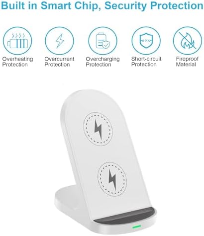 Samsung Galaxy Z Flip & Fold Wireless Charger Stand – 15 W Fast Charging Dock for Z Fold 7/6/5/4/3/2 & Z Flip 7 FE/6/5/4/3 – Universal Compatibility, Smart Safety Features, and Optimal Charging Efficiency – Ideal Desk Charging Solution – 1-Year Warranty Included