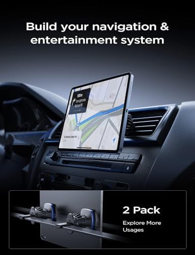 LISEN Dual Pack Magnetic Phone Holder for Car Vent – Military-Grade 6 Magnet System for Ultimate Stability, Compatible with i Phone 16/15/14/13 Pro Max Plus and Samsung S25 – Effortless Installation and Universal Fit for All Vehicles