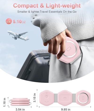 Ultimate 3-in-1 Magnetic Wireless Charging Station for Apple Devices – Foldable Travel Charger for i Phone 16/15/14/13/12 Pro Max, Apple Watch & Air Pods – Fast, Efficient, and Stylish Power Solution for On-the-Go Charging