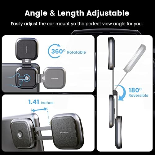Magnetic Phone Mount for Tesla Model 3 & Y – Seamless Mag Safe Integration for i Phone 12/13/14/15 Series – Invisible Foldaway Design Enhances Interior Aesthetics – Secure, Hands-Free Navigation & Communication Accessory for Tesla Drivers – Effortless Installation, Optimized Compatibility & Unmatched Stability