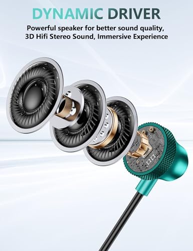 Ultimate USB C Earbuds for i Phone 16 & Android Devices – Advanced Noise-Canceling Wired Headphones with Integrated Mic and In-Line Volume Control – Universal Compatibility for i Pad 10, Samsung Galaxy Z Flip 7, Pixel 9 – Experience Unmatched Sound Precision and All-Day Comfort for Music and Calls