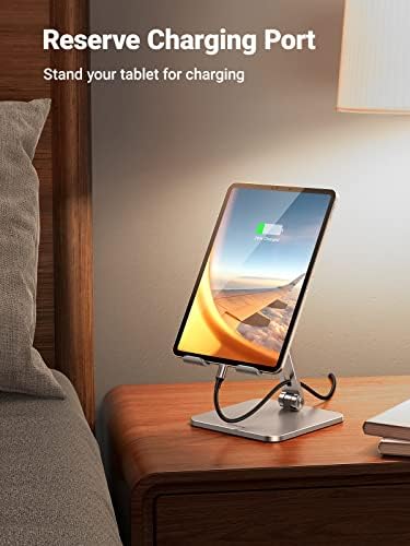 UGREEN Adjustable Tablet Stand for i Pad – Sturdy Aluminum Desk Holder with Enhanced Stability for Pro, Air, and Mini Models – Optimized Viewing Comfort, Portable Design, and Sleek Black Finish – Ideal Home & Office Accessory
