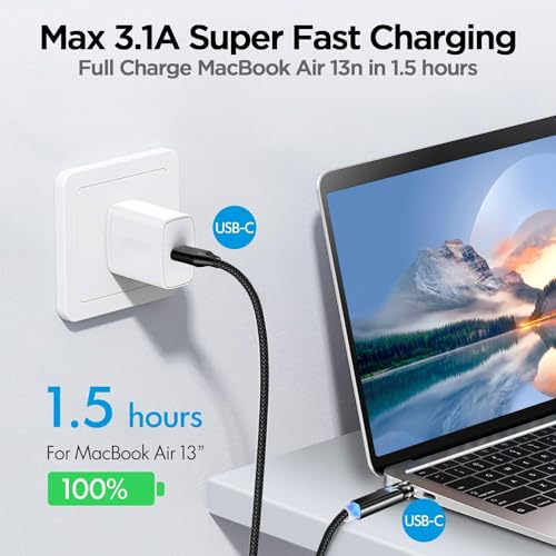 AICase 3-in-1 Magnetic Charging Cable – Retractable Fast Charging Solution for Type-C, Micro USB & i Phone Devices – Tangle-Free and Durable Design for Effortless Organization & Seamless Connectivity
