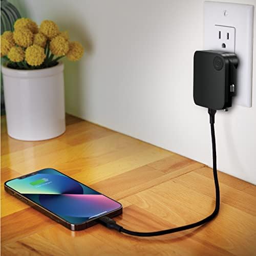 Scosche CPDC203 Power Volt 20 W Fast Car Charger with 3-Foot Adjustable Coiled Cable – Universal USB-C Compatibility, Power Delivery 3.0 for Rapid Charging of Smartphones, Tablets, and More – Compact and Efficient Travel Accessory