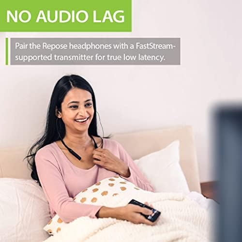 Avantree Repose Bluetooth Sleep Earbuds – Ultra-Comfortable Tiny Ear Tips for Side Sleepers & Small Ears, Wireless Neckband Design, Low Latency for Seamless TV Watching, Extended 18-Hour Playtime, Enhanced Device Compatibility for Ultimate Relaxation