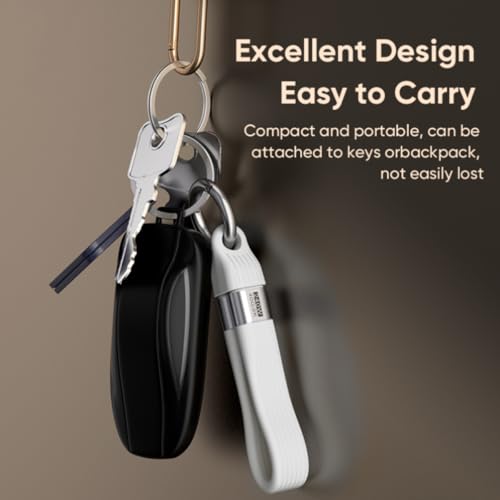 USB 4.0 Date Cable Portable Keychain 0.42ft, 240W 5A Fast Charging USB C Cable, 40Gbps Data Transfer, 8K 60Hz Video Display for iPhone 16 15 Pro Max, iPad, Thunderbolt 4/3, Hub, External SSD (Black) – Enhanced Compatibility and Speed