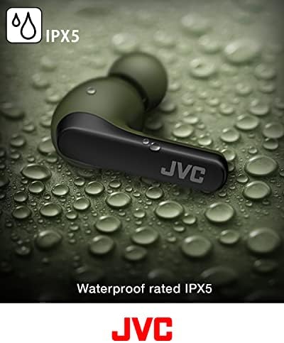 JVC RIPTIDZ True Wireless Earbuds – Advanced Touch Control, Versatile Single-Ear Functionality, IPX5 Waterproof Rating, Bluetooth 5.1 Technology, Exceptional 30-Hour Battery Life, Stylish Black Finish for Active Lifestyles – HAA9 TB (Black)
