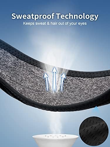 Adjustable Wireless Sports Headband with Integrated Speakers – Optimal Comfort for Active Lifestyles, Yoga, and Rest – Long-Lasting Battery Life & Broad Device Compatibility for Ultimate Freedom