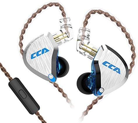 Experience Unmatched Audio Clarity with CCA C12 Hybrid In-Ear Monitors – 5 Balanced Armature + 1 Dynamic Driver, Noise-Isolating Wired Earbuds, Detachable Tangle-Free Cable, Dream Blue Finish for Musicians & Audiophiles – Elevate Your Listening Experience with Enhanced Compatibility and Superior Sound Quality