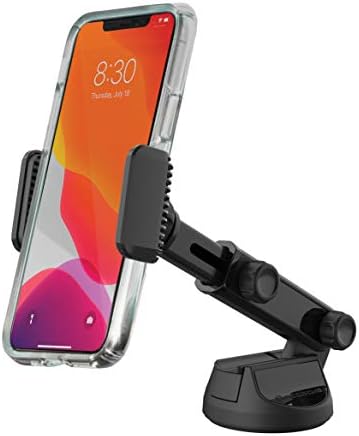Scosche HDVM 3-in-1 Universal Cell Phone Mount: Versatile Suction Cup Holder for Windshield, Dashboard, and Vent – Compatible with i Phone 16/15/14/13/12 & Smartphones Up to 3.5 Inches – Enhanced Stability for Safe Hands-Free Use