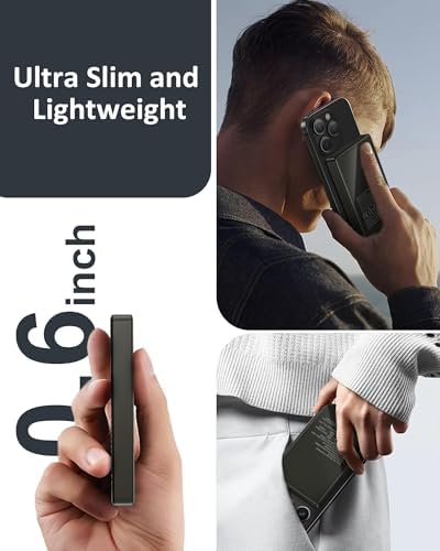Ultra-Fast Mag Safe Wireless Power Bank for i Phone 16 & Samsung Galaxy S25 – Slim, Lightweight Battery Pack with Advanced Safety Features for All Smartphones – Stay Charged On-the-Go with 15 W Rapid Charging and Universal Compatibility