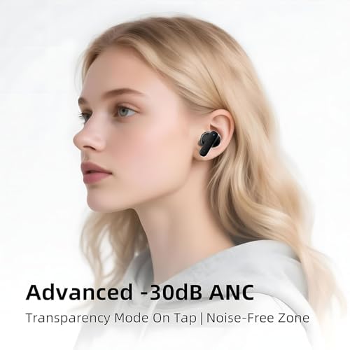 Viefong High-Performance Wireless Earbuds – Superior Hi-Fi Stereo Sound with 30 d B Noise Cancellation, Bluetooth 5.4 for Effortless Connectivity, Compact 2.01″ Touchscreen Charging Case, 40-Hour Playtime – Ideal for Fitness and Active Lifestyles