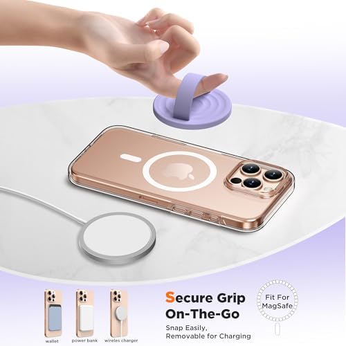 Revolutionary Magnetic Phone Ring Grip Holder – Ergonomic Silicone Finger Loop for i Phone Pro Max/Plus, 12/13/14/15/16 Series – Compatible with Mag Safe – Oat Color Enhances Aesthetics and Comfort – 360-Degree Rotation for Effortless Use – Secure Your Device with Style and Stability – Essential Smartphone Accessory for Unmatched Usability and Convenience