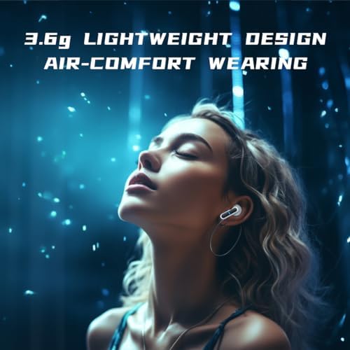 Langsdom Theta PRO Wireless Earbuds – Superior Sound with Enhanced Bass & 30-Hour Playtime for Gaming & Multimedia | Ultra-Low Latency 45 ms Bluetooth 5.3 Connectivity, Integrated Microphone for Clear Voice Calls, Optimal for TV, Smartphones & Laptops