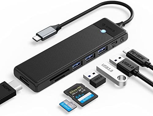 Ultra-Slim 4-Port USB 3.0 Hub by ORICO – High-Speed Data Splitter with 1.65 ft Extended Cable for Enhanced Connectivity, Perfect USB Adapter for Laptops, PCs, Mac Books, Xbox & More – Effortless Plug-and-Play Design for Seamless Device Management