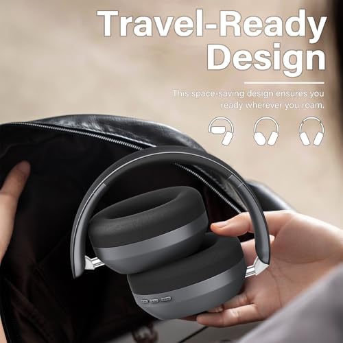 Purple Y05 Wireless Over-Ear Headphones – Unmatched 48-Hour Playtime, Premium Audio Performance, Travel-Friendly Foldable Design, Luxurious Soft Earpads for Ultimate Comfort – Versatile Compatibility & Enhanced Listening Experience