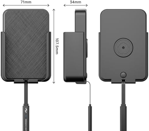 POLMXS Fast Wireless Car Charger Mount – Effortless Cordless Charging Pad for i Phone 11-16 & Samsung S10-S23 Ultra – 360° Rotation, Seamless Installation & Durable Design for Ultimate On-the-Go Convenience