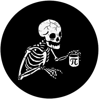 Skeleton Pi-Day Funny Math Symbols Teacher Student Gifts PopSockets PopGrip: Swappable Grip for Phones & Tablets – Enhanced Compatibility and Speed