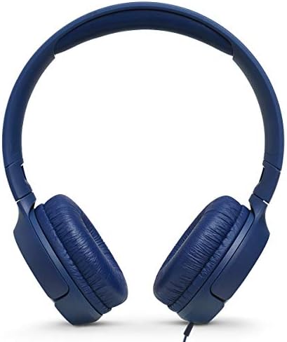 JBL Tune 500 Wired On-Ear Headphones – Lightweight, Portable Design with Pure Bass Audio for Optimal Sound Quality, Tangle-Free Cable for Easy Storage, One-Button Mic for Effortless Hands-Free Calling & Voice Activation – Perfect for Daily Use and Travel (Black)