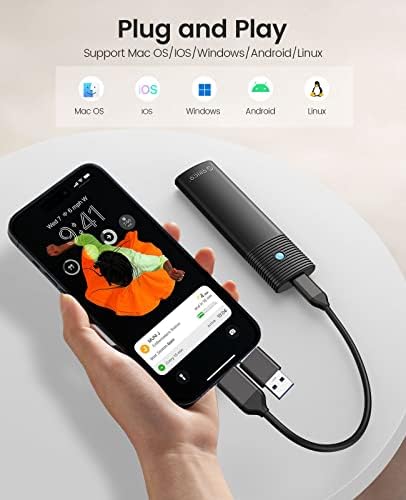 Ultra-Fast ORICO Aluminum M.2 NVMe SSD Enclosure – Tool-Free 10 Gbps USB-C Adapter for 2230/2242/2260/2280 PCIe M-Key SSDs – Thunderbolt 3 Compatible External SSD Case with Enhanced Heat Dissipation and 4 TB Support for Optimal Data Management and Storage Solutions