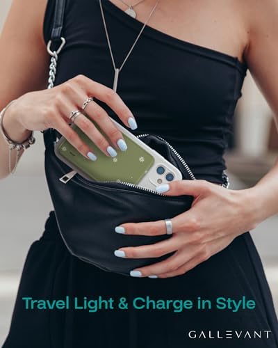 Ultra-Slim 5000 m Ah Magnetic Wireless Power Bank with Kickstand – Effortless Charging for i Phone & Android Devices, TSA-Approved Travel Essential with USB-C Fast Recharge and Safety Features for Ultimate Convenience