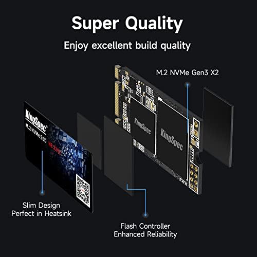 Revolutionize Your Laptop with King Spec 256 GB M.2 NVMe SSD – Lightning-Fast PCIe Gen3 x2 Internal Drive for Unmatched Speed and Versatile Compatibility
