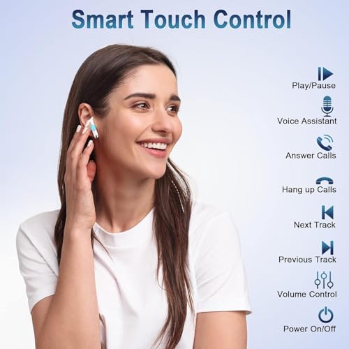 Ultimate Freedom: 2024 Bluetooth V5.4 Noise Cancelling Wireless Earbuds with IP7 Waterproofing, 40-Hour Battery Life, Dual LED Display, and Enhanced Call Clarity for Android/i OS – Chic Green Design for Active Lifestyle