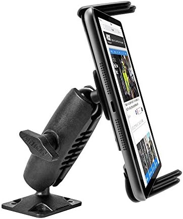 Ultimate ARKON Heavy-Duty Car Phone Holder with Secure Grip | Adjustable Drill Base Mount for i Phone, Samsung, Google & Nokia | Spring-Loaded Smartphone Holder Expands to 7.25 Inches | Reliable Accessory for Safe Navigation & Hands-Free Use