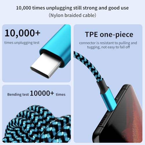 100W USB C Multi Charging Cable,3 in 1 USB C Cable Fast Charging with E-Mark Chip,Universal Charging Cable with Type-C, Micro USB,IP Port for iPhone16/15/Cell Phones and More – Enhanced Compatibility and Speed